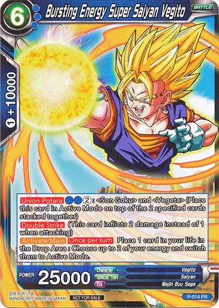 Bursting Energy Super Saiyan Vegito (Foil) (P-014) [Promotion Cards] | Mindsight Gaming