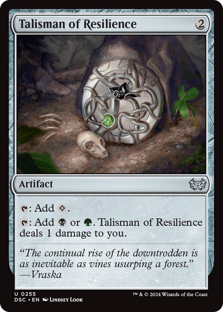 Talisman of Resilience [Duskmourn: House of Horror Commander] | Mindsight Gaming