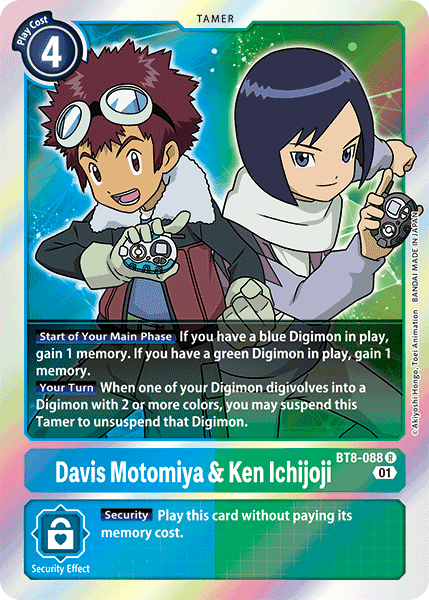 Davis Motomiya & Ken Ichijoji [BT8-088] [New Awakening] | Mindsight Gaming