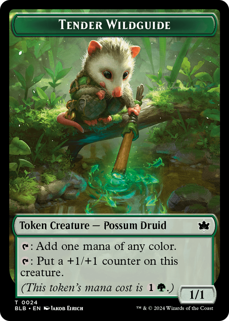 Tender Wildguide Token [Bloomburrow Tokens] | Mindsight Gaming