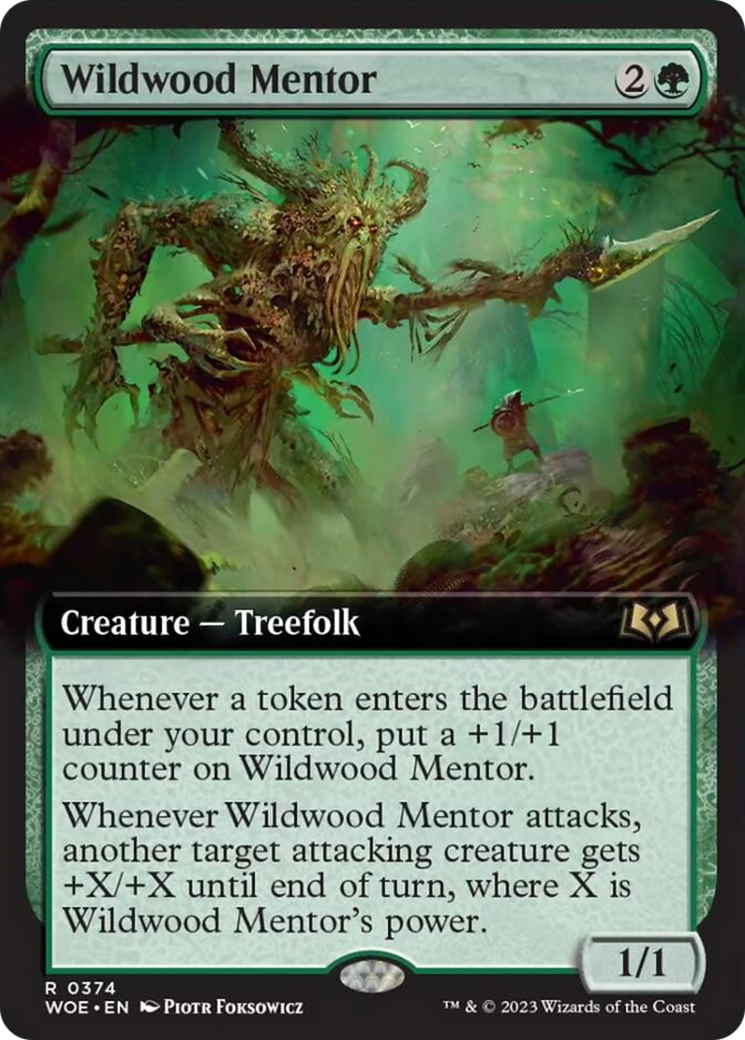 Wildwood Mentor (Extended Art) [Wilds of Eldraine] | Mindsight Gaming