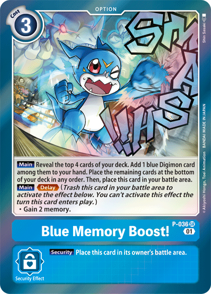 Blue Memory Boost! [P-036] [Promotional Cards] | Mindsight Gaming