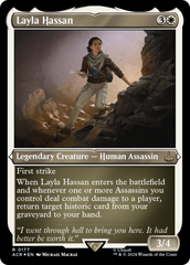 Layla Hassan (Foil Etched) [Assassin's Creed] | Mindsight Gaming