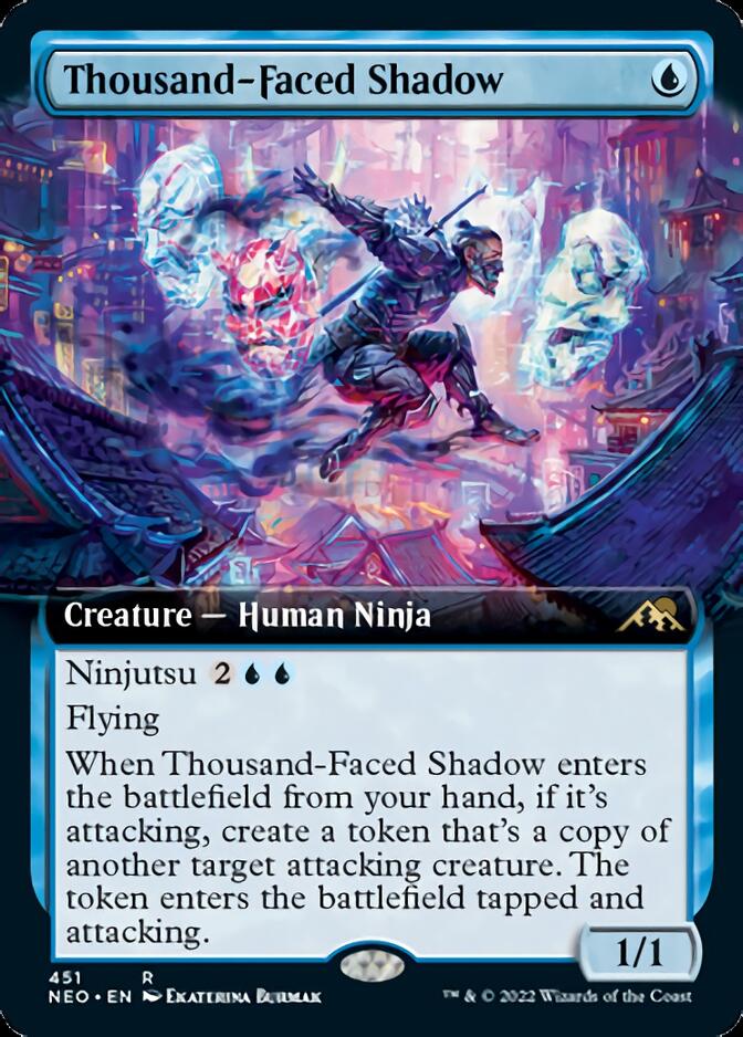 Thousand-Faced Shadow (Extended Art) [Kamigawa: Neon Dynasty] | Mindsight Gaming