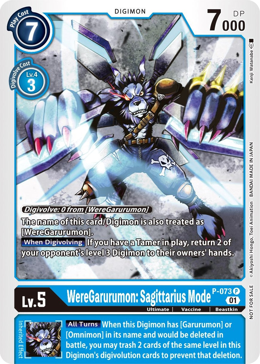 WereGarurumon: Sagittarius Mode [P-073] (Update Pack) [Promotional Cards] | Mindsight Gaming