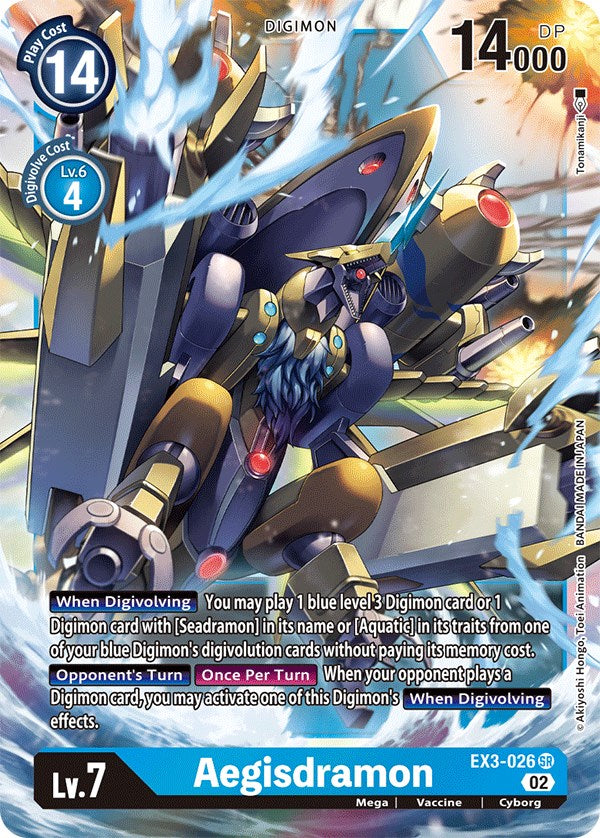 Aegisdramon [EX3-026] [Draconic Roar] | Mindsight Gaming