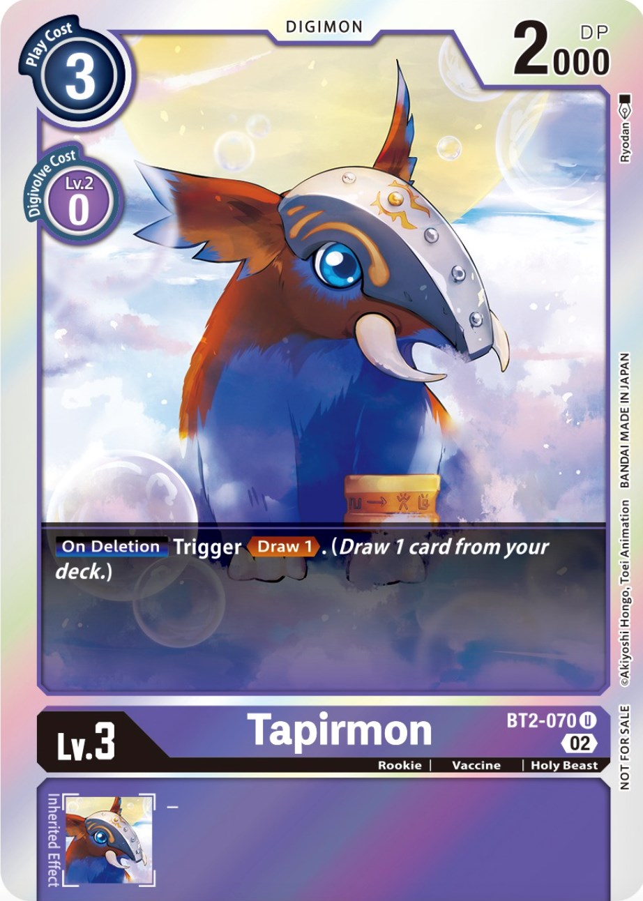 Tapirmon [BT2-070] (Official Tournament Pack Vol.8) [Release Special Booster Promos] | Mindsight Gaming