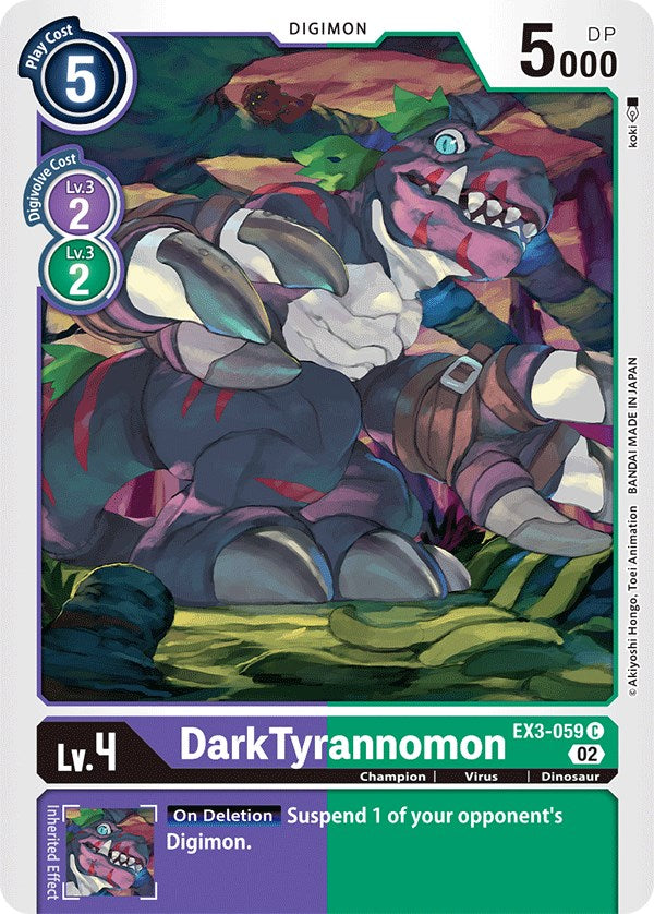 DarkTyrannomon [EX3-059] [Draconic Roar] | Mindsight Gaming