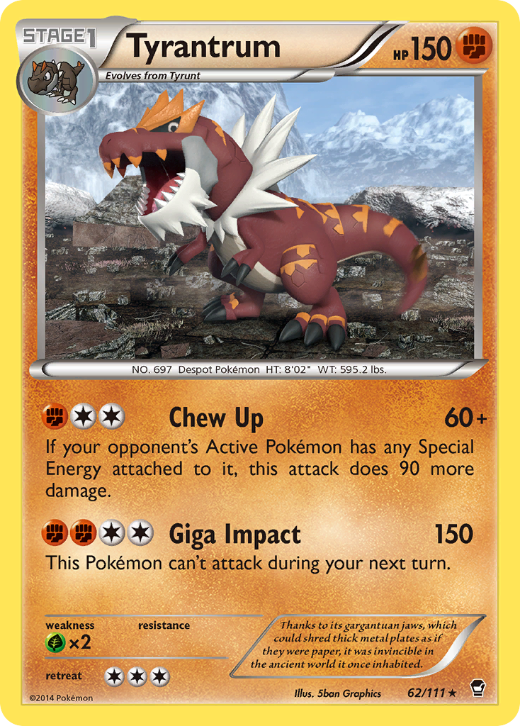 Tyrantrum (62/111) [XY: Furious Fists] | Mindsight Gaming