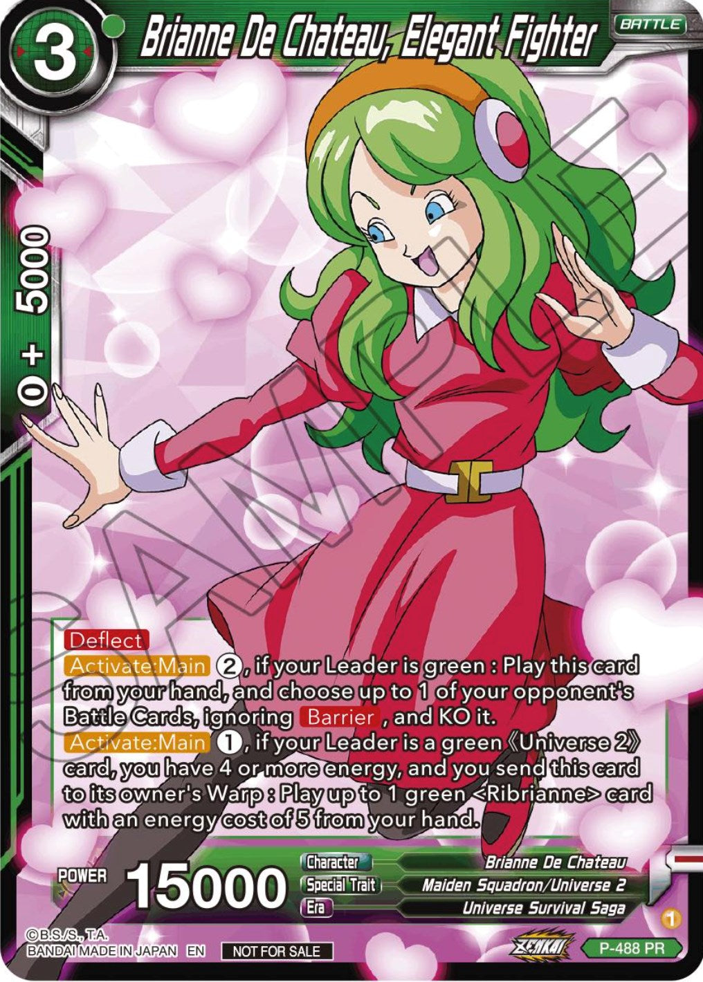 Brianne De Chateau, Elegant Fighter (Zenkai Series Tournament Pack Vol.3) (P-488) [Tournament Promotion Cards] | Mindsight Gaming