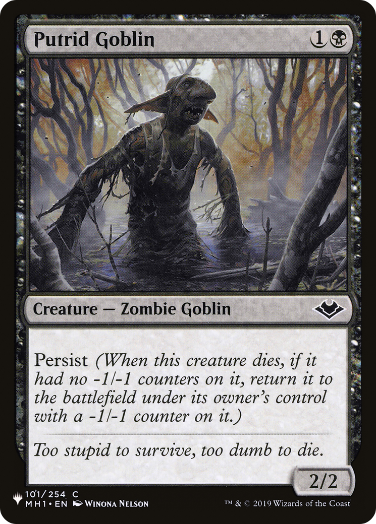 Putrid Goblin [The List Reprints] | Mindsight Gaming