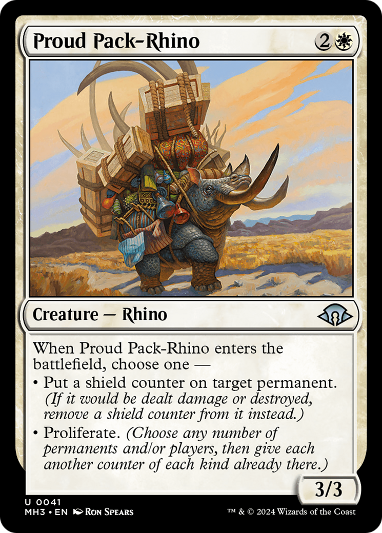 Proud Pack-Rhino [Modern Horizons 3] | Mindsight Gaming