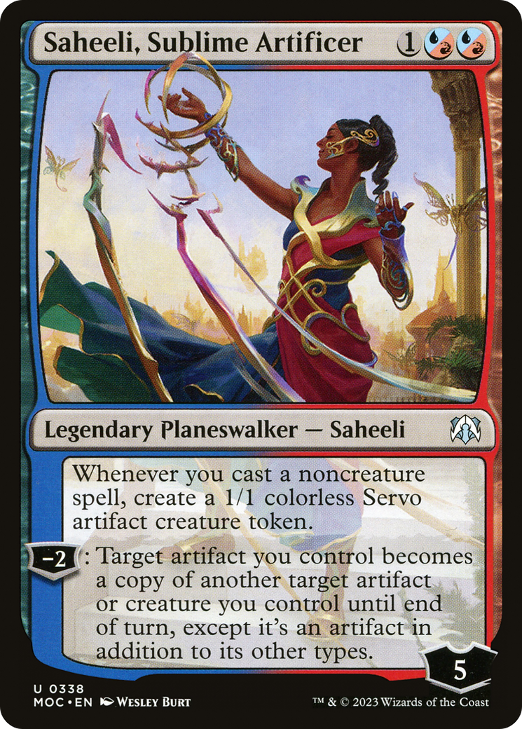 Saheeli, Sublime Artificer [March of the Machine Commander] | Mindsight Gaming