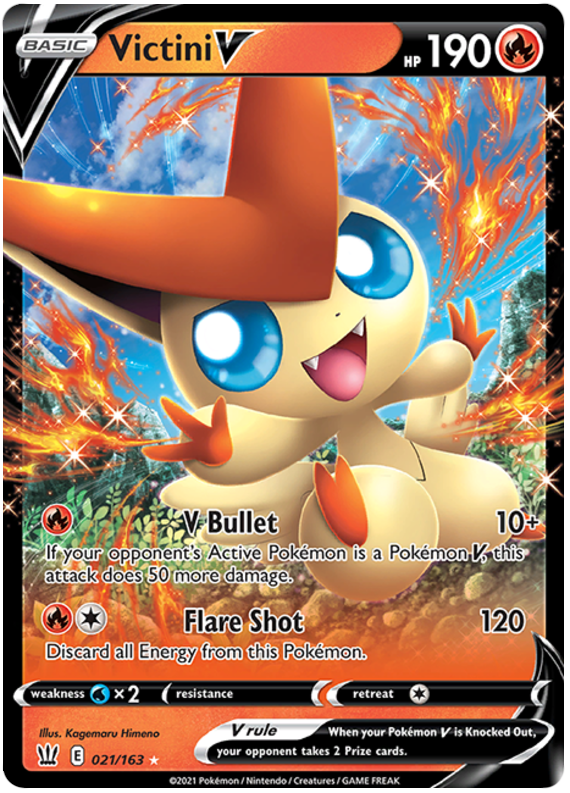 Victini V (021/163) [Sword & Shield: Battle Styles] | Mindsight Gaming