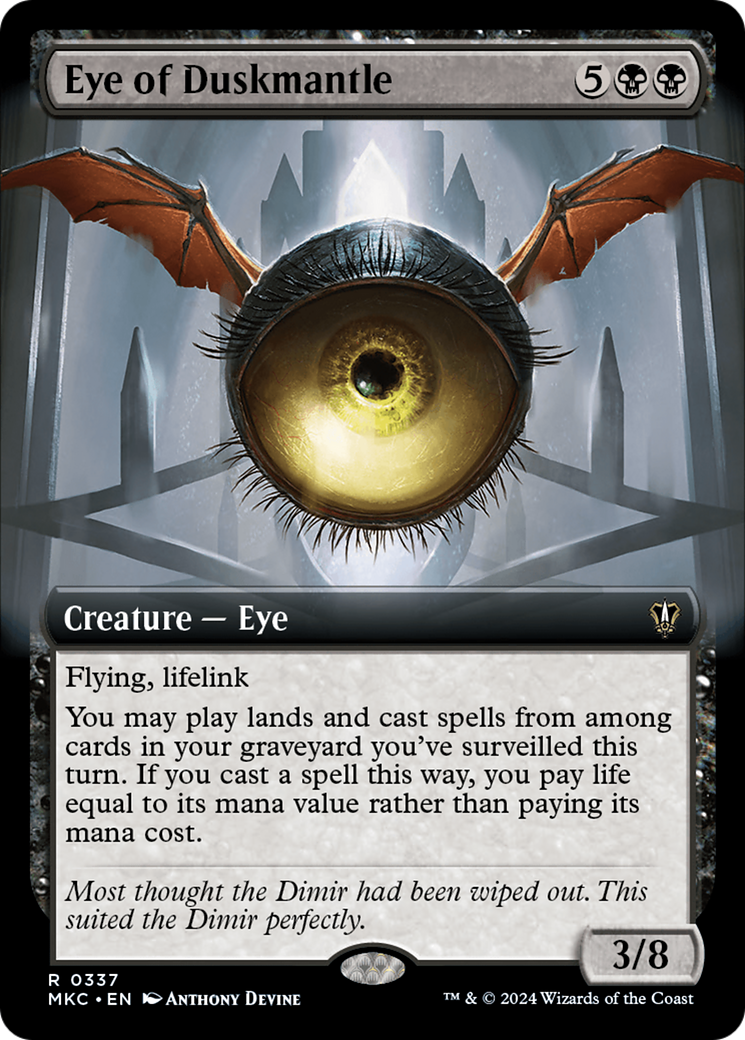 Eye of Duskmantle (Extended Art) [Murders at Karlov Manor Commander] | Mindsight Gaming