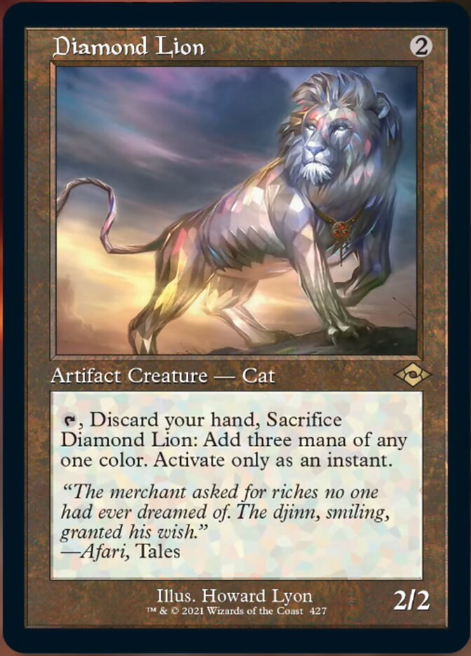 Diamond Lion (Retro Foil Etched) [Modern Horizons 2] | Mindsight Gaming