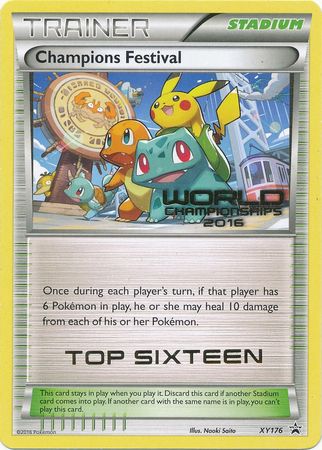 Champions Festival 2016 Top Sixteen (XY176) [XY: Black Star Promos] | Mindsight Gaming