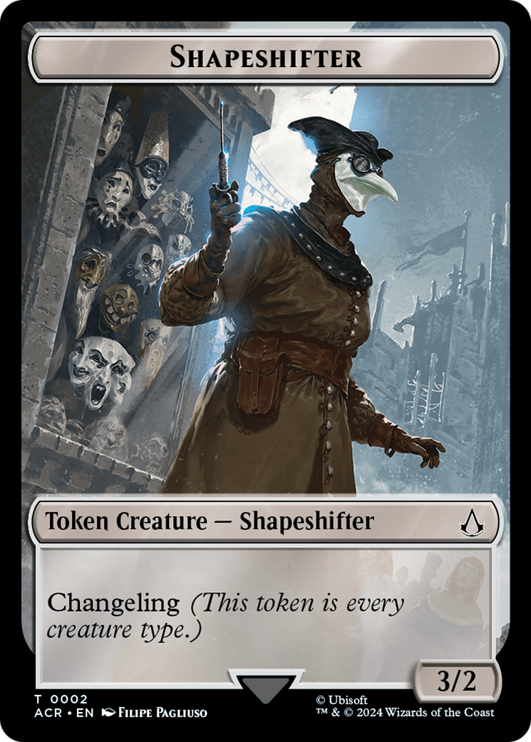 Assassin // Shapeshifter Double-Sided Token [Assassin's Creed Tokens] | Mindsight Gaming