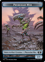 Phyrexian Myr // Teferi's Talent Emblem Double-Sided Token [March of the Machine Tokens] | Mindsight Gaming