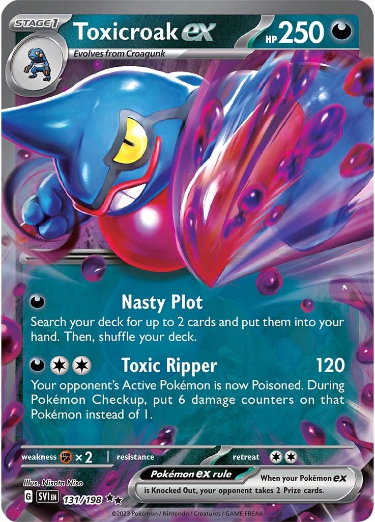 Toxicroak ex (131/198) [Scarlet & Violet: Base Set] | Mindsight Gaming