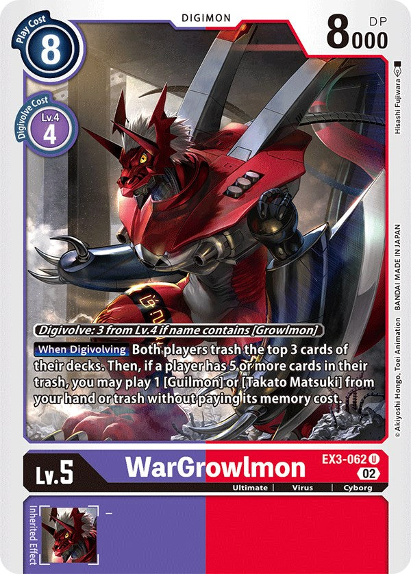 WarGrowlmon [EX3-062] [Draconic Roar] | Mindsight Gaming