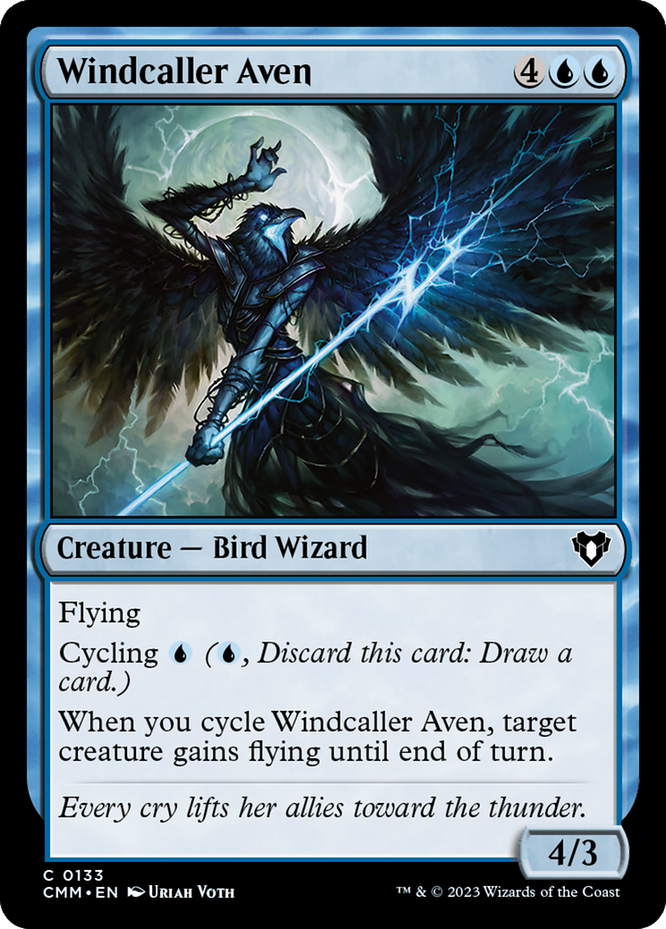 Windcaller Aven [Commander Masters] | Mindsight Gaming