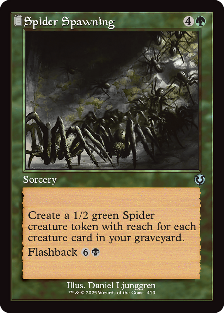 Spider Spawning (Retro Frame) [Innistrad Remastered] | Mindsight Gaming