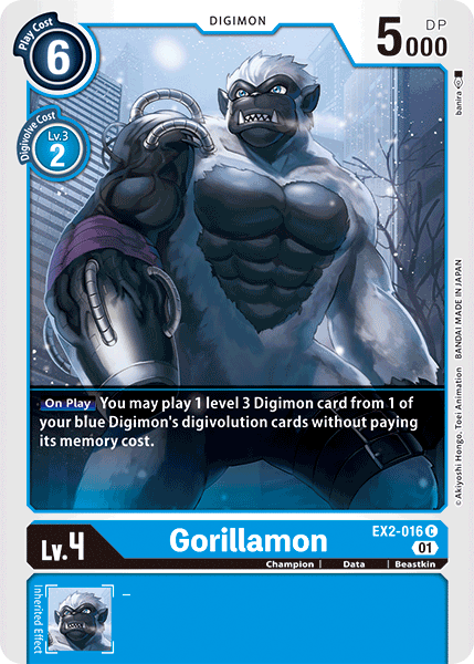 Gorillamon [EX2-016] [Digital Hazard] | Mindsight Gaming