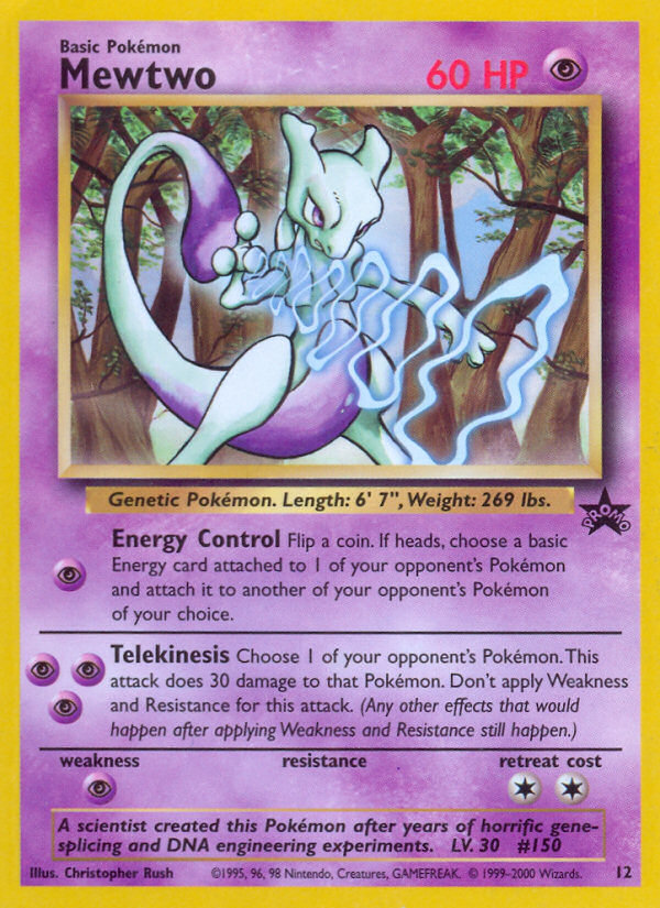 Mewtwo (12) [Wizards of the Coast: Black Star Promos] | Mindsight Gaming