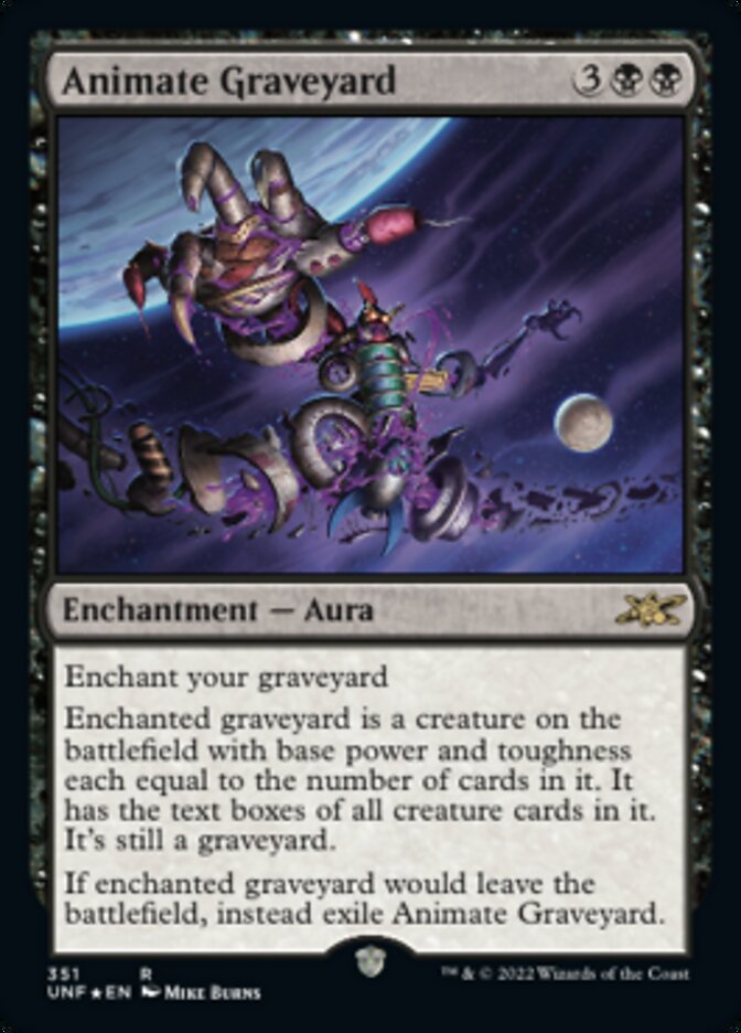 Animate Graveyard (Galaxy Foil) [Unfinity] | Mindsight Gaming