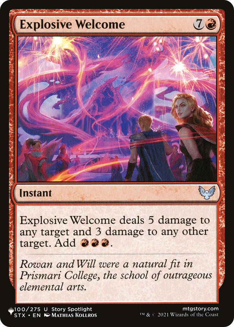 Explosive Welcome [The List Reprints] | Mindsight Gaming