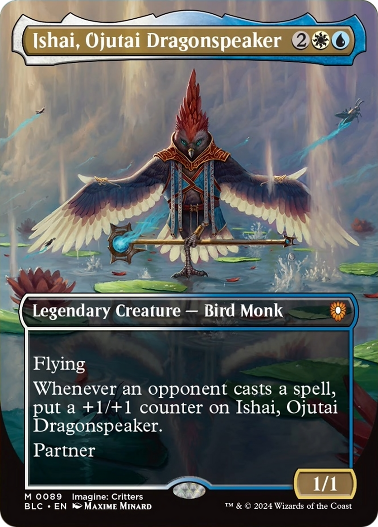 Ishai, Ojutai Dragonspeaker (Borderless) [Bloomburrow Commander] | Mindsight Gaming