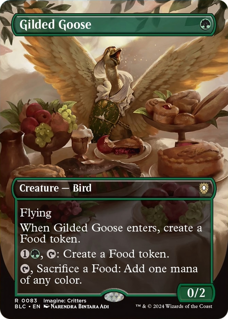 Gilded Goose (Borderless) [Bloomburrow Commander] | Mindsight Gaming