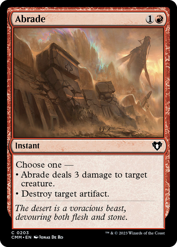 Abrade [Commander Masters] | Mindsight Gaming