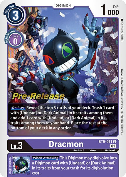 Dracmon [BT9-071] [X Record Pre-Release Promos] | Mindsight Gaming