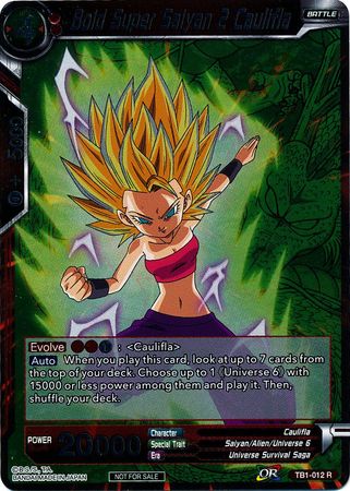 Bold Super Saiyan 2 Caulifla (Event Pack 2 - 2018) (TB1-012) [Promotion Cards] | Mindsight Gaming