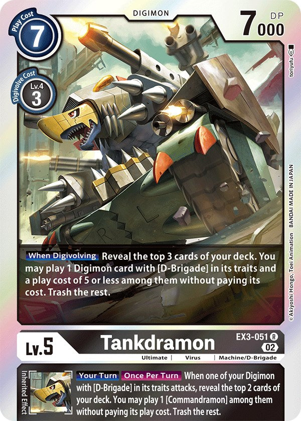 Tankdramon [EX3-051] [Draconic Roar] | Mindsight Gaming