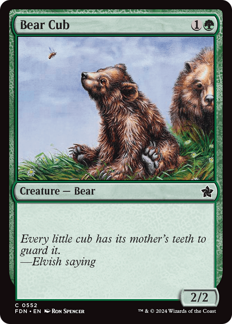 Bear Cub [Foundations] | Mindsight Gaming