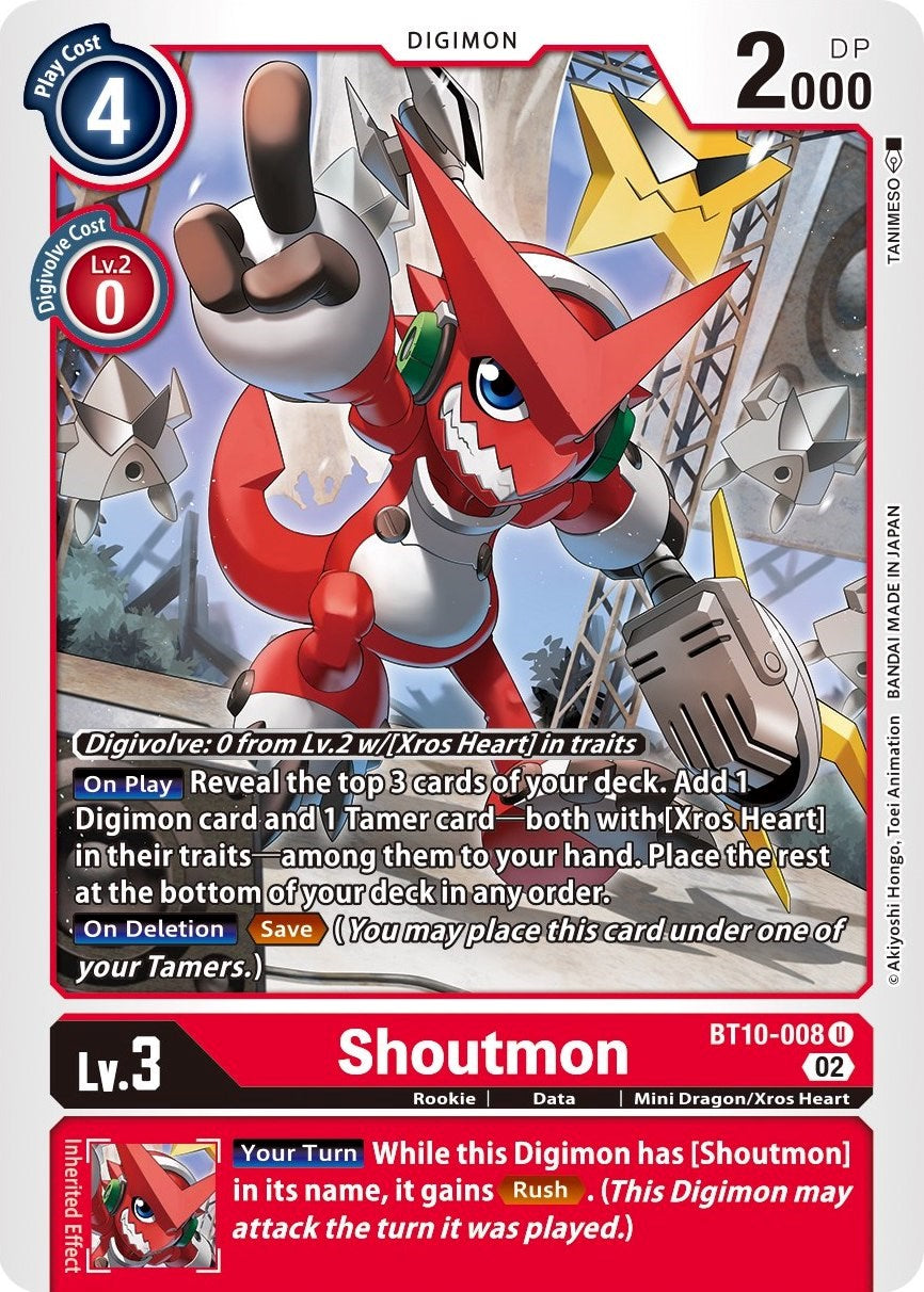 Shoutmon [BT10-008] [Xros Encounter] | Mindsight Gaming