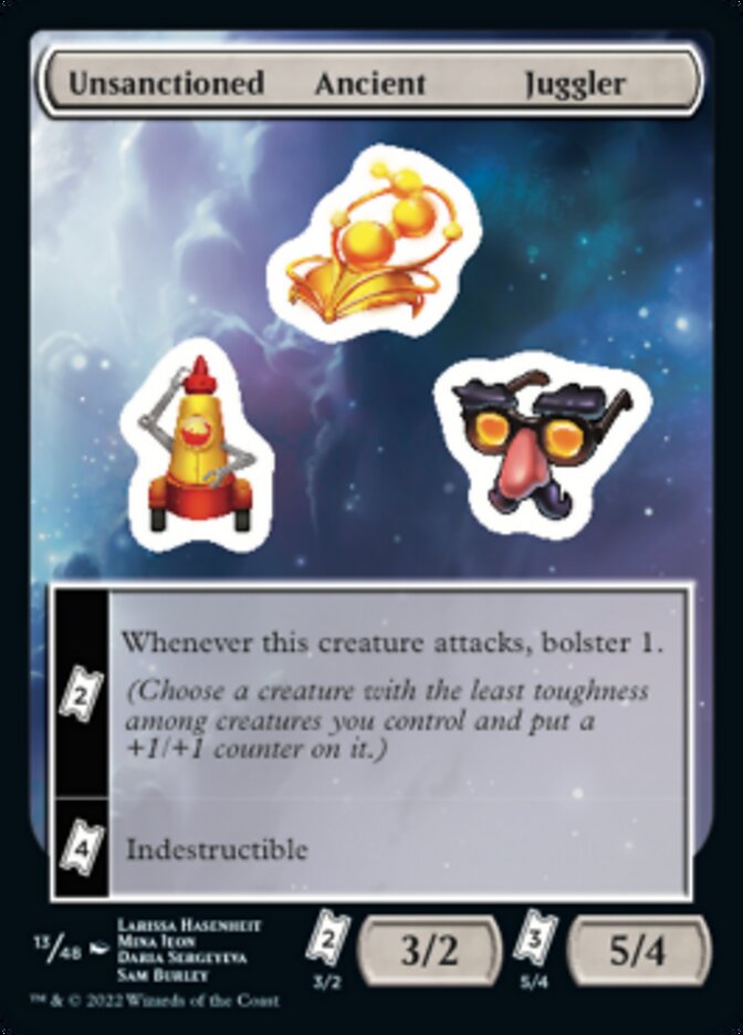 Unsanctioned Ancient Juggler [Unfinity Stickers] | Mindsight Gaming