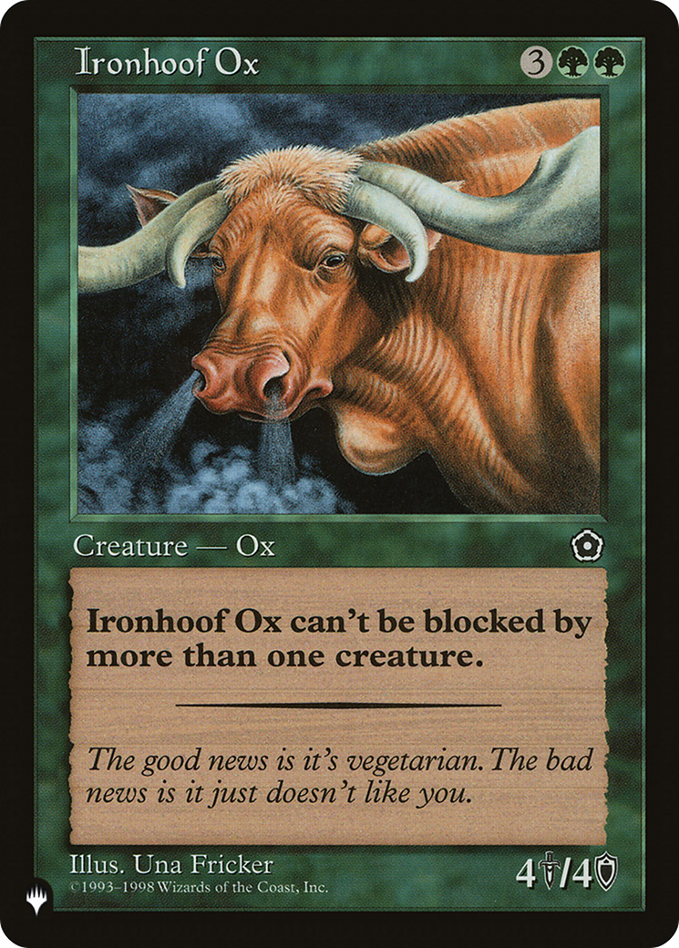 Ironhoof Ox [The List Reprints] | Mindsight Gaming