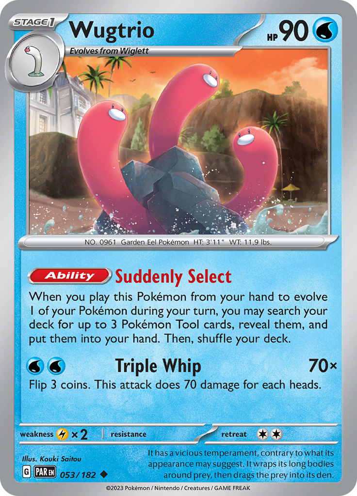 Wugtrio (053/182) [Scarlet & Violet: Paradox Rift] | Mindsight Gaming