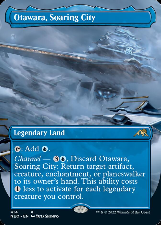 Otawara, Soaring City (Borderless Alternate Art) [Kamigawa: Neon Dynasty] | Mindsight Gaming