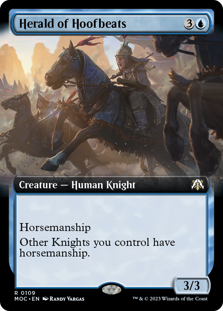 Herald of Hoofbeats (Extended Art) [March of the Machine Commander] | Mindsight Gaming