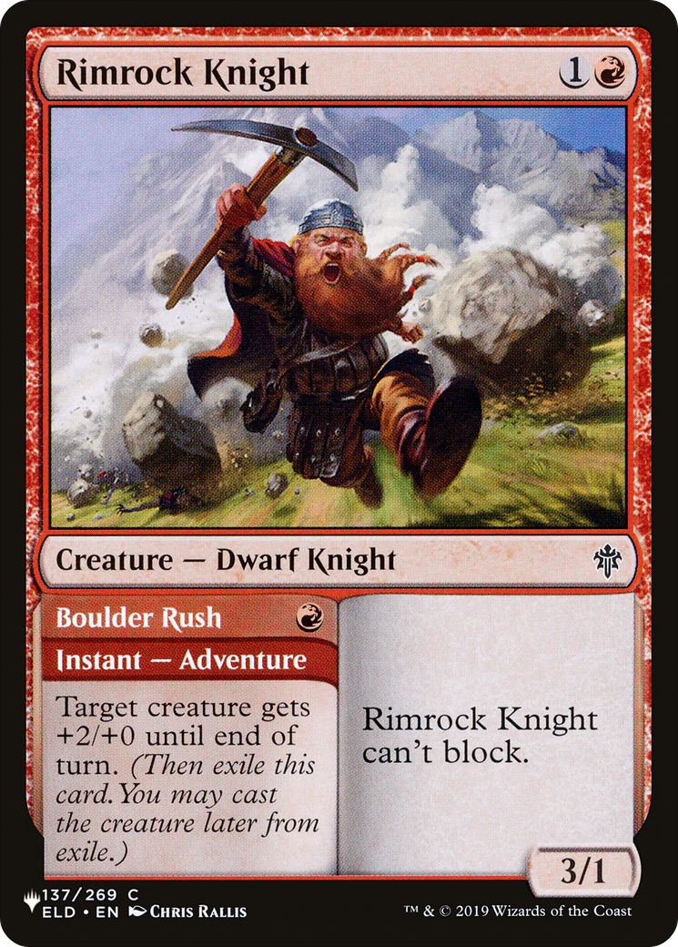 Rimrock Knight [The List Reprints] | Mindsight Gaming