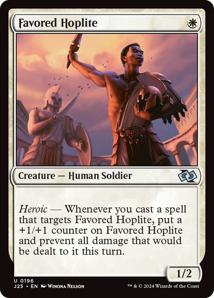 Favored Hoplite [Foundations Jumpstart] | Mindsight Gaming