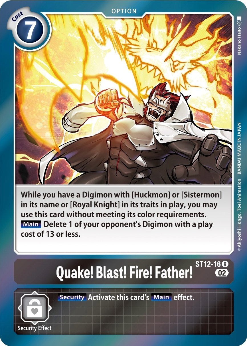 Quake! Blast! Fire! Father! [ST12-16] [Starter Deck: Jesmon] | Mindsight Gaming