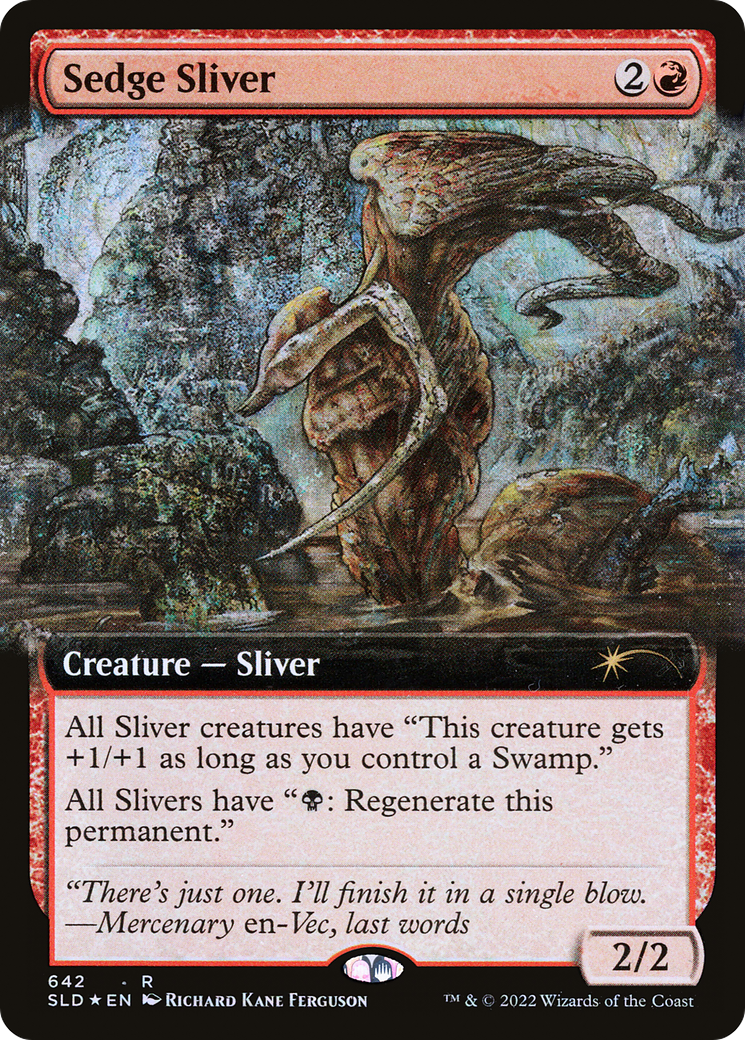 Sedge Sliver (Extended Art) [Secret Lair Drop Promos] | Mindsight Gaming