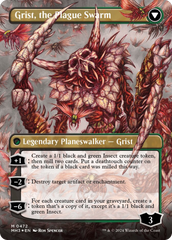 Grist, Voracious Larva // Grist, the Plague Swarm (Borderless) (Textured Foil) [Modern Horizons 3] | Mindsight Gaming