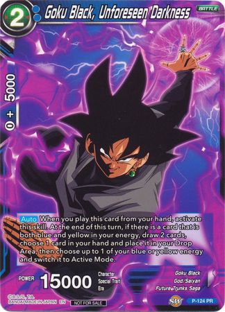 Goku Black, Unforeseen Darkness (Regional Championship 2020) (P-124) [Tournament Promotion Cards] | Mindsight Gaming